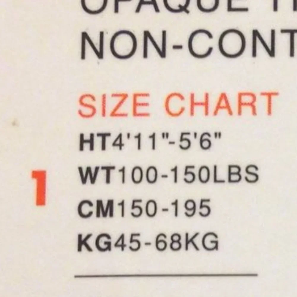 Opaque tights, non-control top, Hue Size 1